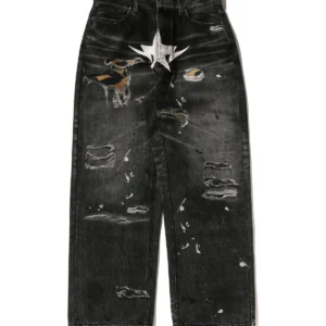 vaqueros bape sta con estampado falso